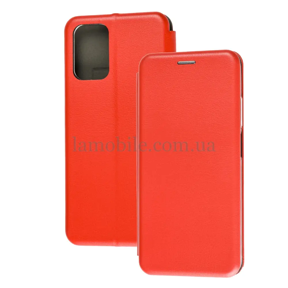 Чехол книжка Premium для Xiaomi Redmi Note 10 / 10s красный