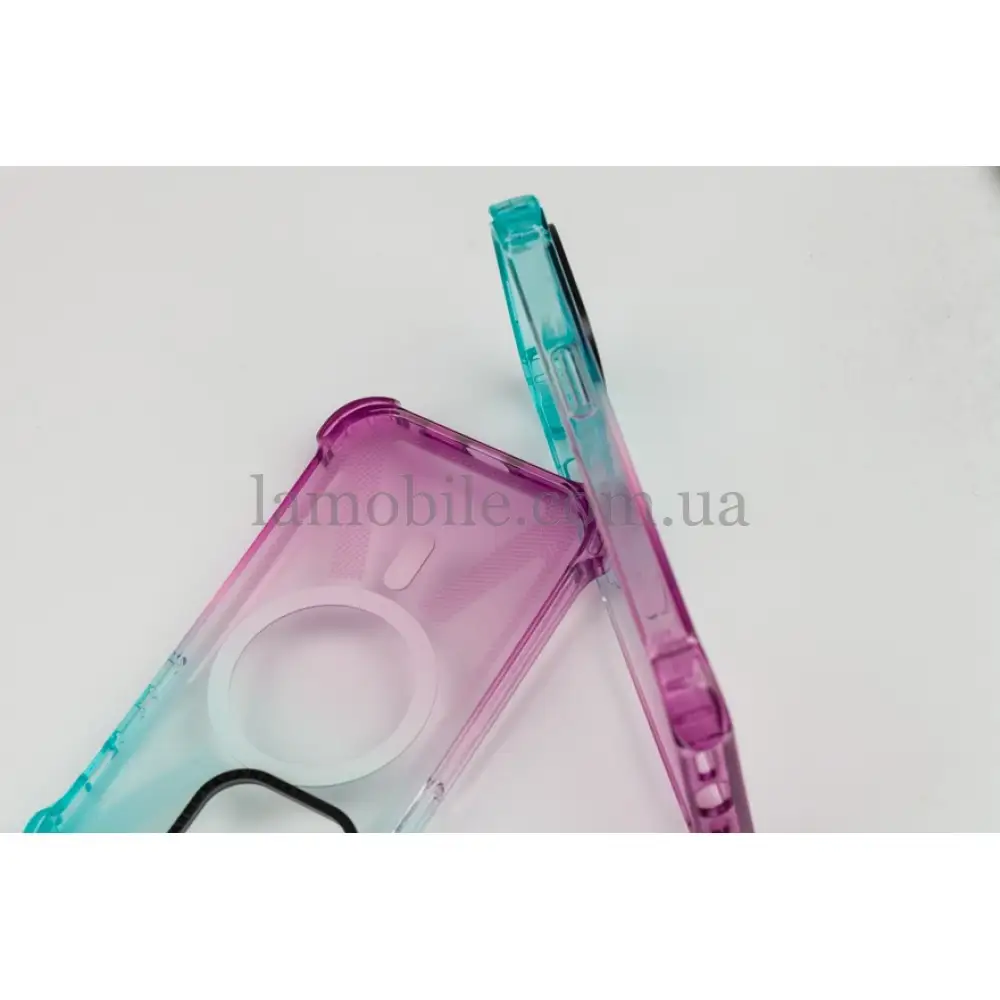 Чохол для iPhone 15 Pro Max ArmorStandart Bounce MagSafe purple blue