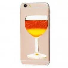 Чехол Rio для iPhone 6 с блесткой бокал