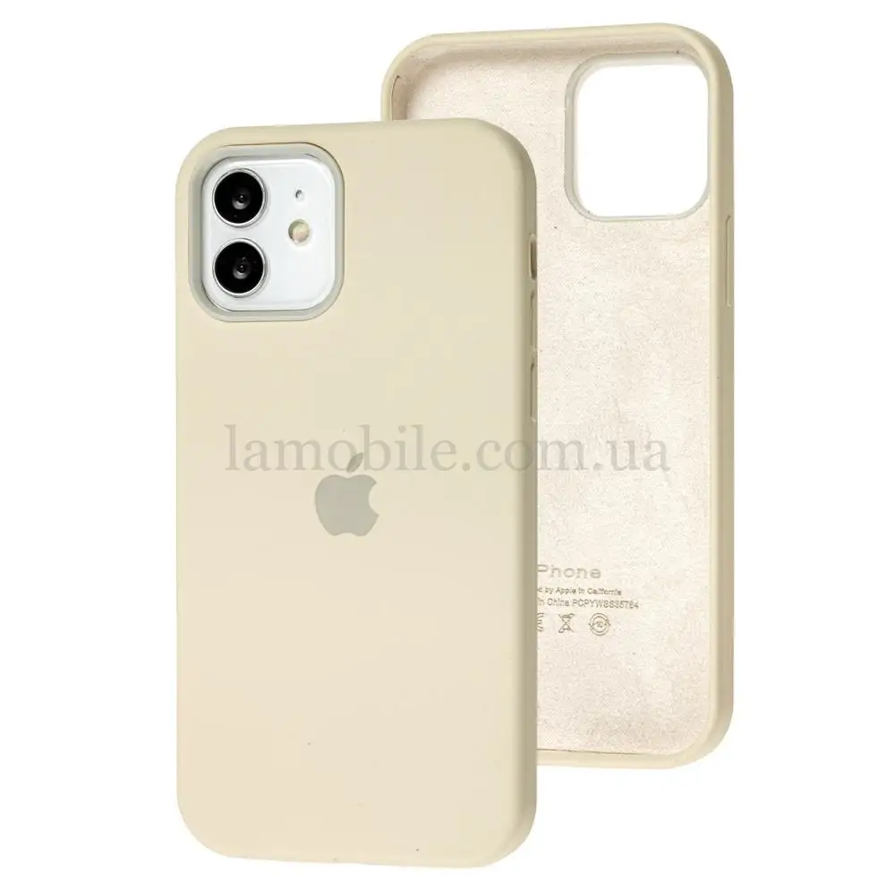 Чохол для iPhone 12 / 12 Pro Full Silicone case antique white