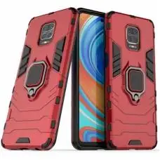 Чохол для Xiaomi Redmi Note 9 Transformer Ring ударостійкий з кільцем червоний