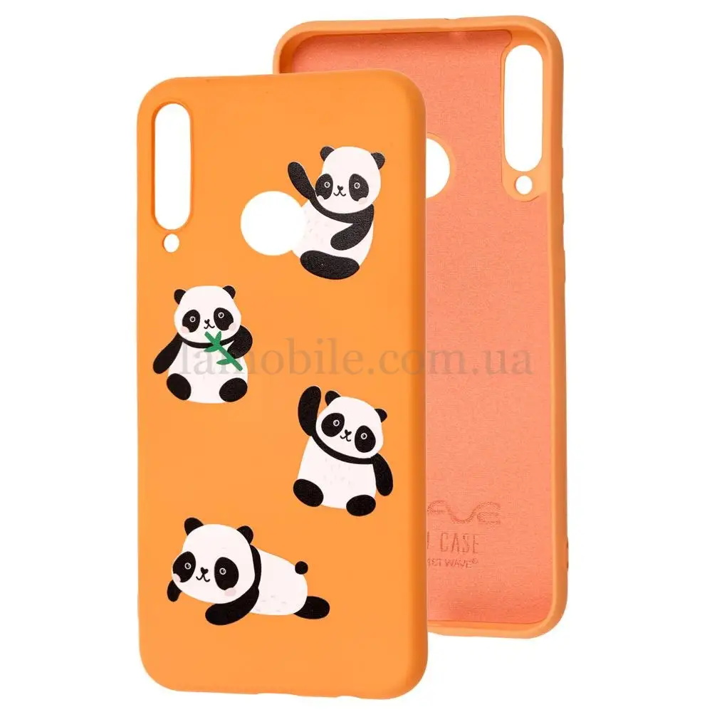 Чехол для Huawei P40 Lite E Wave Fancy panda / peach