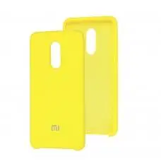 Чохол для Xiaomi Redmi 5 Silky Soft Touch лимонний