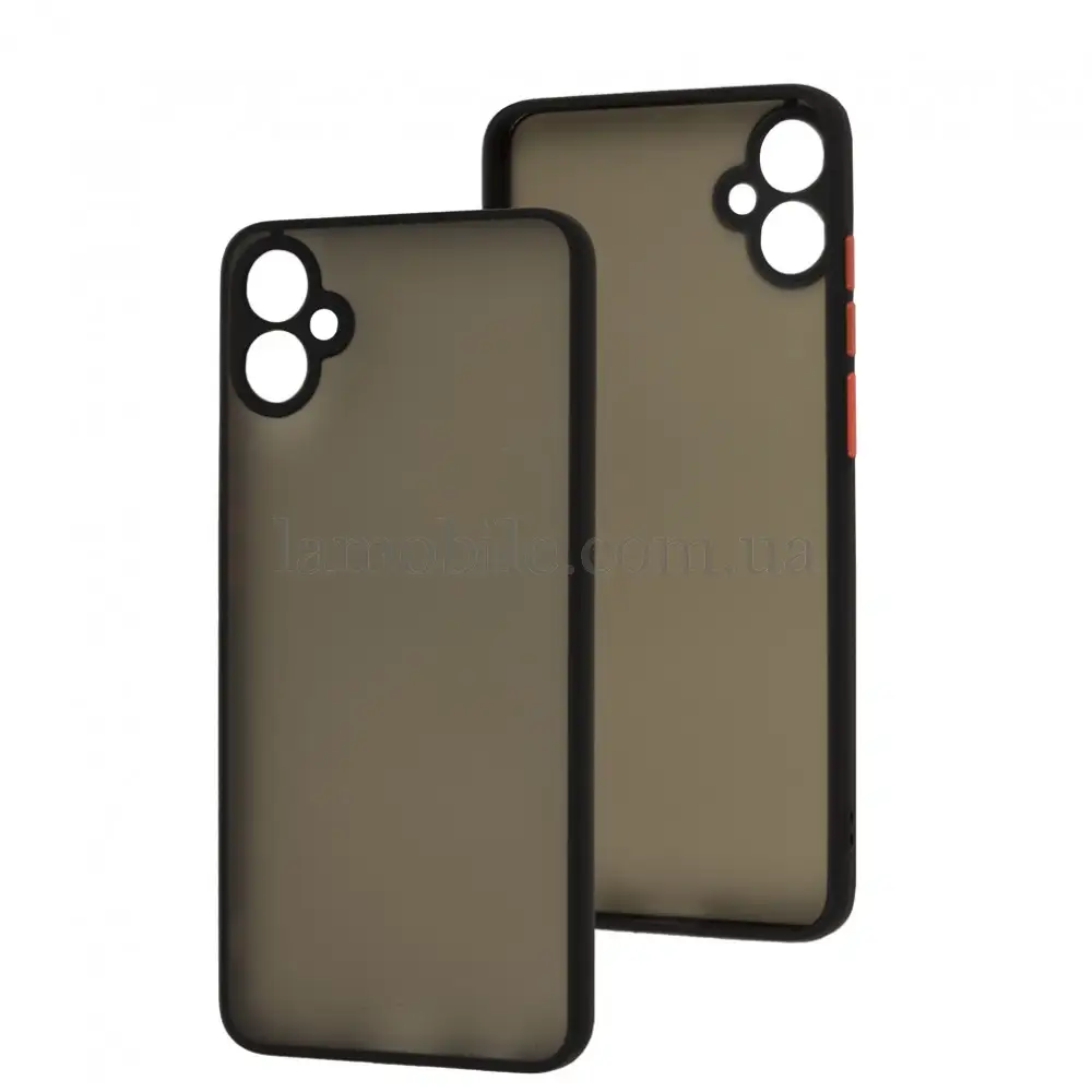 Чохол для Samsung Galaxy A05 (A055) LikGus Totu camera protect чорний / червоний