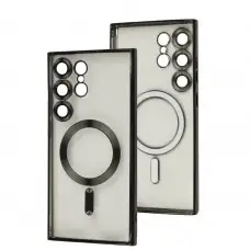 Чехол для Samsung Galaxy S24 Ultra WAVE Metal Color MagSafe black