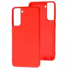 Чехол для Samsung Galaxy S21 (G991) Wave colorful red