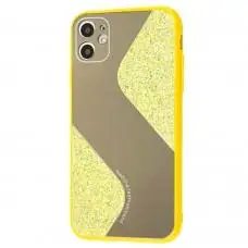 Чехол для iPhone 11 Shine mirror желтый