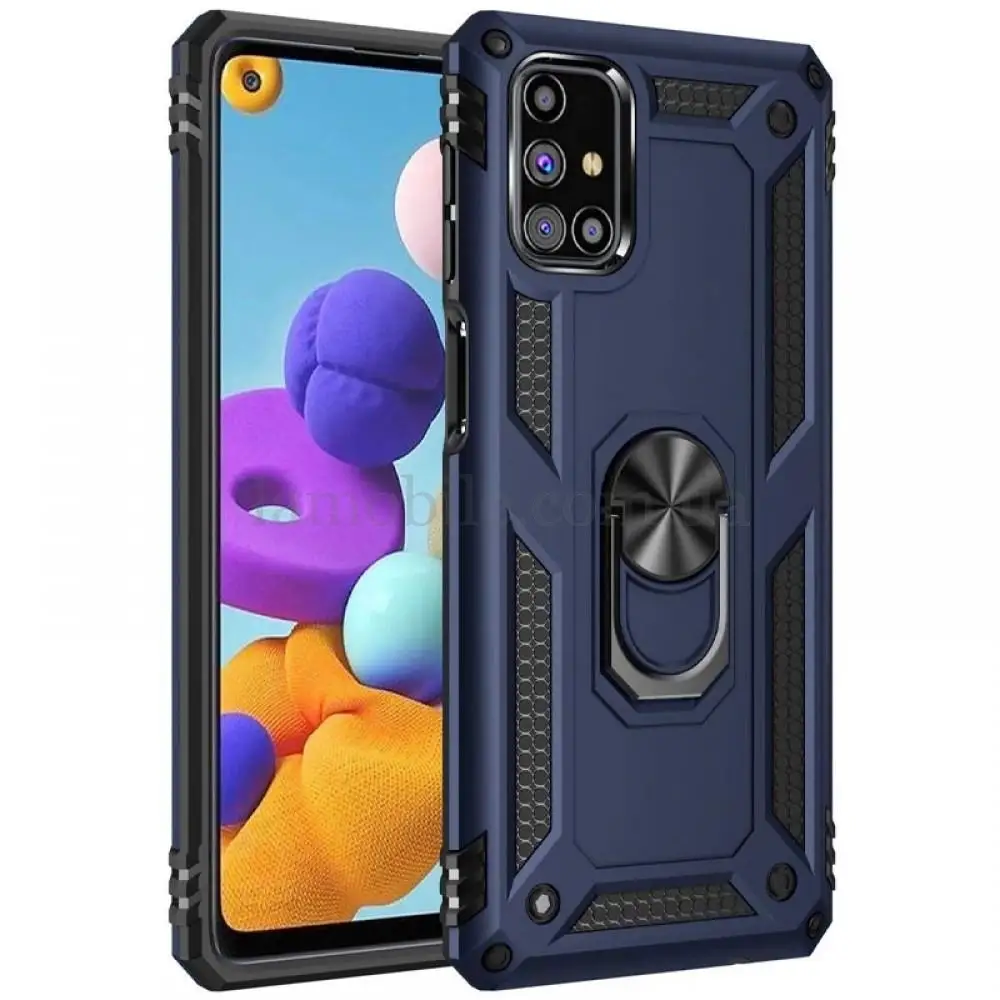 Чехол для Samsung Galaxy M31s (M317) Serge Ring ударопрочный синий