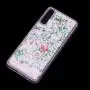 Чехол для Samsung Galaxy A50 / A50s / A30s Блестки вода светло-розовый "маленькие еди