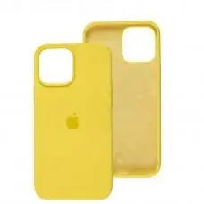 Чохол для iPhone 13 Pro Max Square Full silicone жовтий / pale yellow
