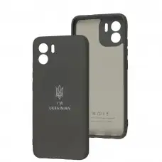 Чехол для Xiaomi Redmi A1/A2 Silicone Full Трезубец серый