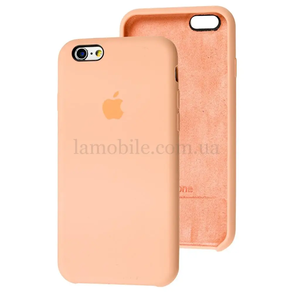 Чохол Silicone для iPhone 6 / 6s case grapefruit / помаранчевий