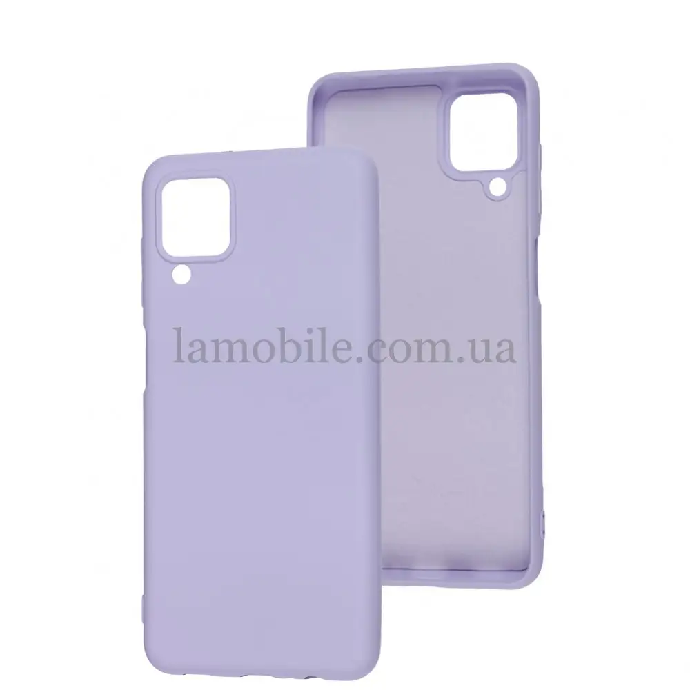 Чохол для Samsung Galaxy A12 (A125) Wave colorful light purple