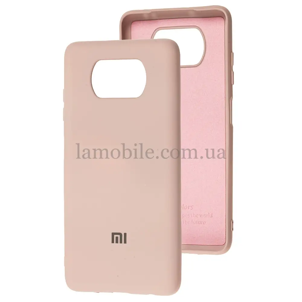 Чохол для Xiaomi  Poco X3 / X3 Pro Silicone Full рожевий / pink sand