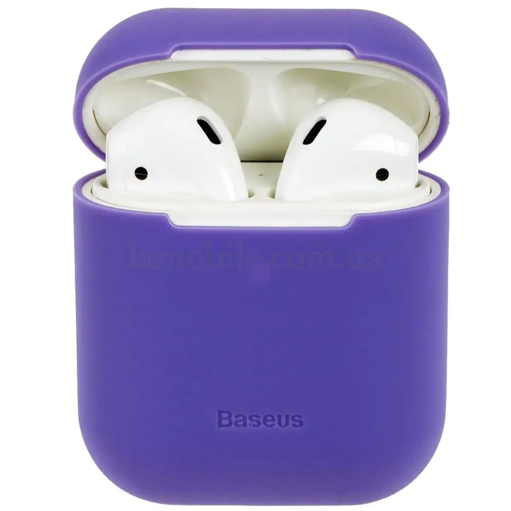Чохол для Airpods Baseus silicone thin фіолетовий