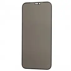 Защитное стекло для iPhone 12 Pro Max Full Glue Anti-Spy черное (OEM)