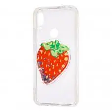 Чехол для Xiaomi Redmi 7 жидкие фрукты 3D "клубника"