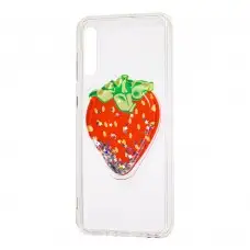 Чехол для Samsung Galaxy A50 / A50s / A30s жидкие фрукты 3D "клубника"