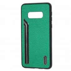 Чехол для Samsung Galaxy S10e (G970) Shengo Textile зеленый