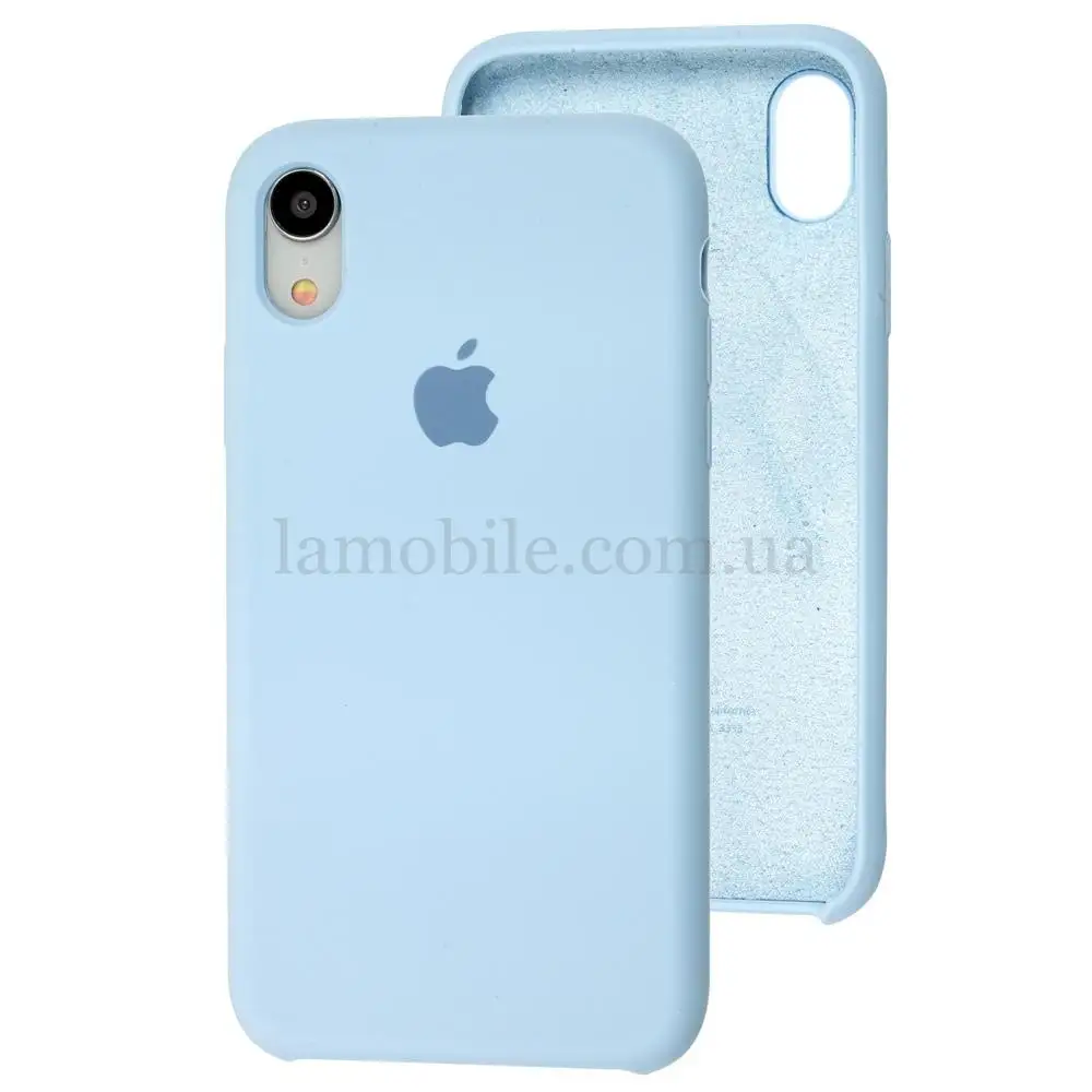 Чехол silicone case для iPhone Xr голубой / mist blue