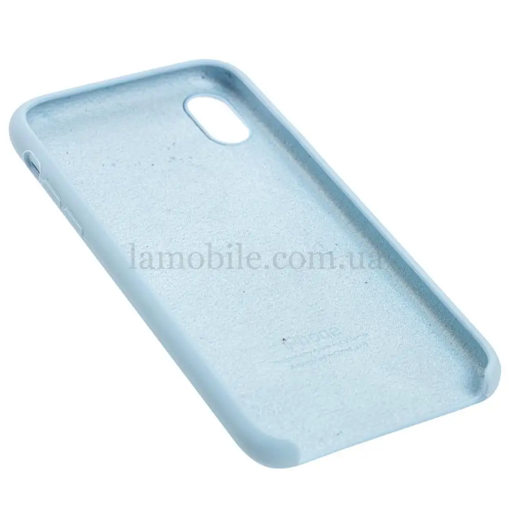 Чехол silicone case для iPhone Xr голубой / mist blue