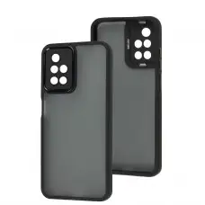 Чехол для Xiaomi Redmi 10 Luxury Metal Lens черный