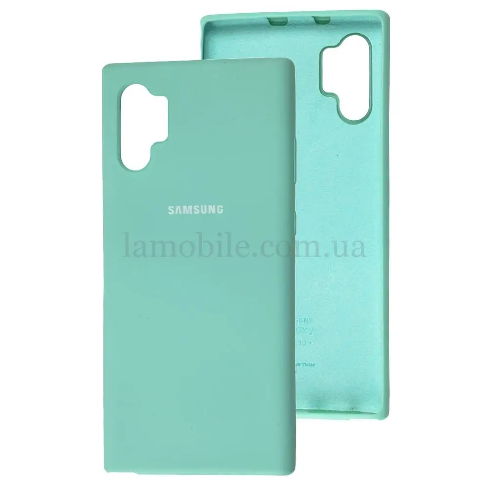Чохол для Samsung Galaxy Note 10+ (N975) Silicone Full бірюзовий
