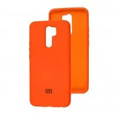 Чохол для Xiaomi Redmi 9 Silicone Full помаранчевий