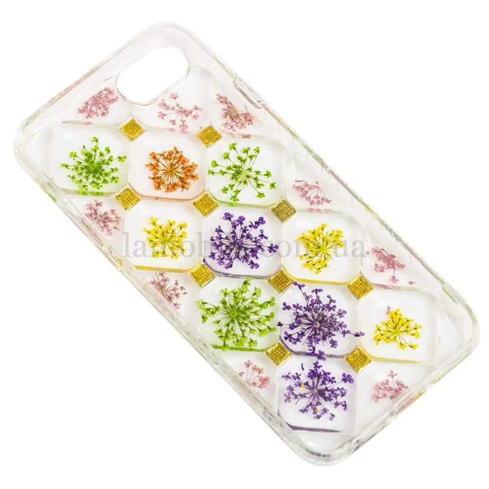 3D чехол для iPhone 6 / 7 / 8 Flowers укроп
