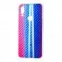 Чехол для Xiaomi Redmi 7 Carbon Gradient Hologram синий