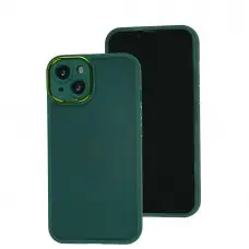 Чехол для iPhone 13 Luxury Metal Lens зеленый