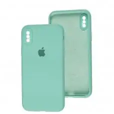 Чохол для iPhone X / Xs Slim Full camera sea blue