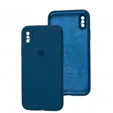 Чохол для iPhone X / Xs Slim Full camera cobalt blue