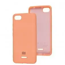 Чехол для Xiaomi Redmi 6A Silicone Separate camera персиковый