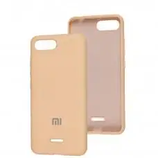 Чехол для Xiaomi Redmi 6A Silicone Separate camera pink sand