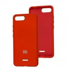 Чехол для Xiaomi Redmi 6A Silicone Separate camera красный