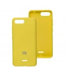 Чехол для Xiaomi Redmi 6A Silicone Separate camera yellow