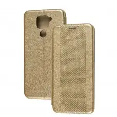 Чехол книжка для Xiaomi Redmi Note 9 Aclass золотистый
