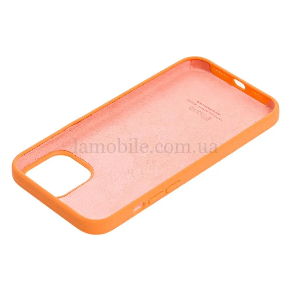 Чехол для iPhone 12 Pro Max Silicone Full оранжевый / papaya