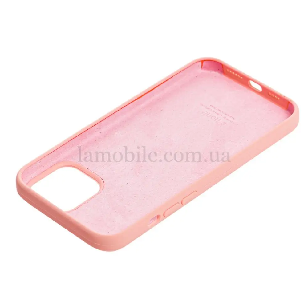 Чохол для iPhone 12 Pro Max Silicone Full оранжевий / grapefruit