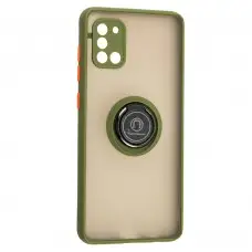 Чехол для Samsung Galaxy A31 (A315) LikGus Edging Ring хаки