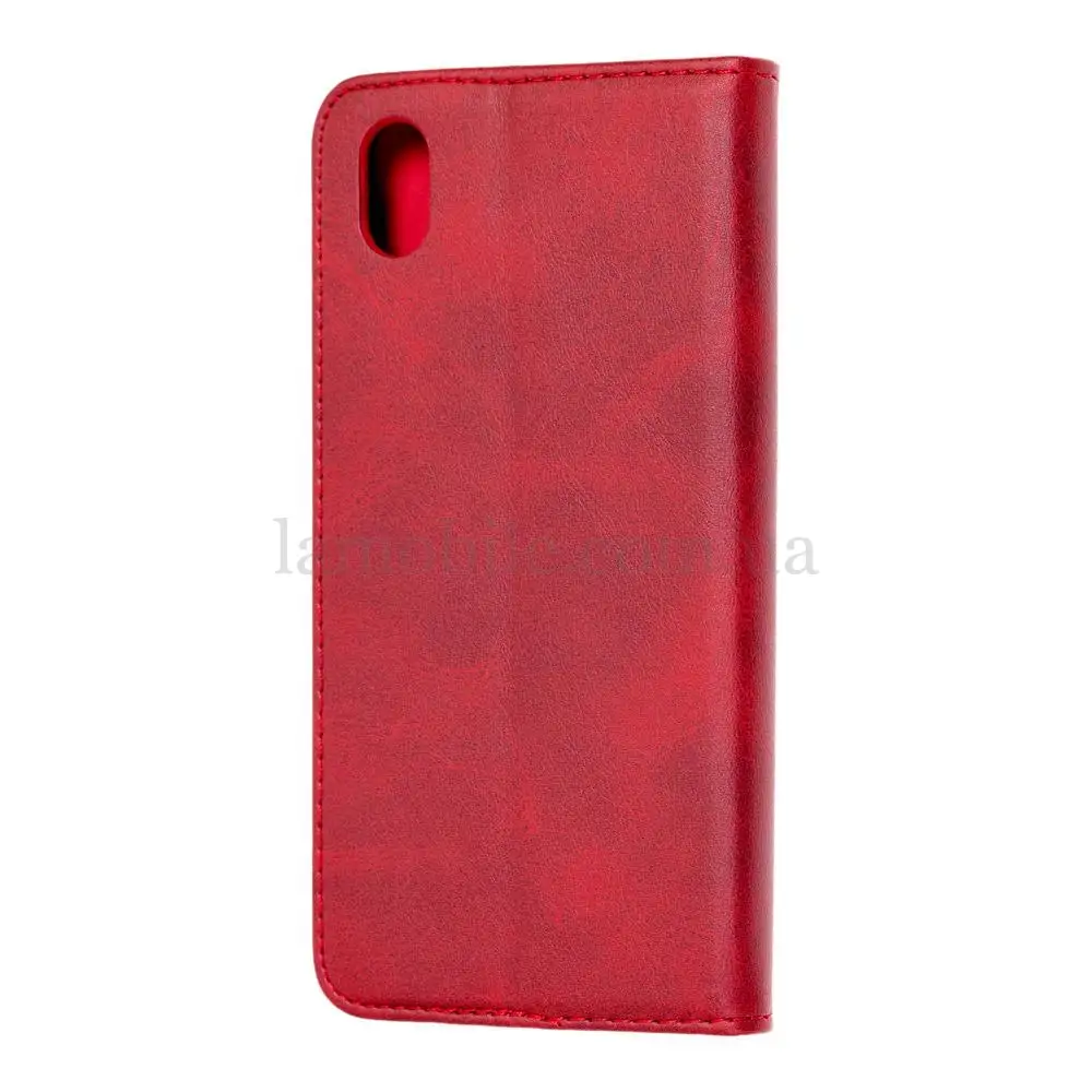 Чехол книжка для Huawei Y5 2019 Black magnet красный