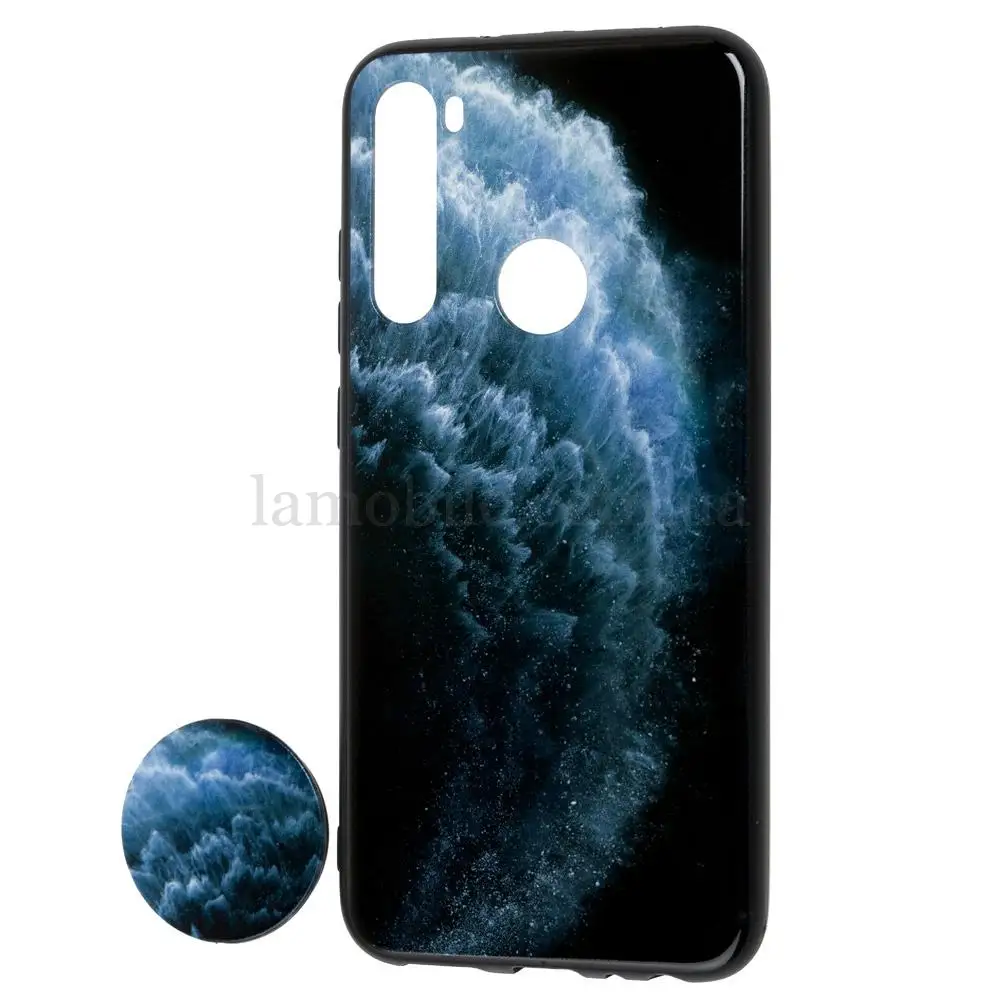 Чохол для Xiaomi Redmi Note 8 print + pops "хвиля"