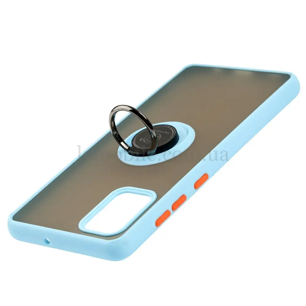 Чохол для Samsung Galaxy A71 (A715) LikGus Edging Ring бірюзовий