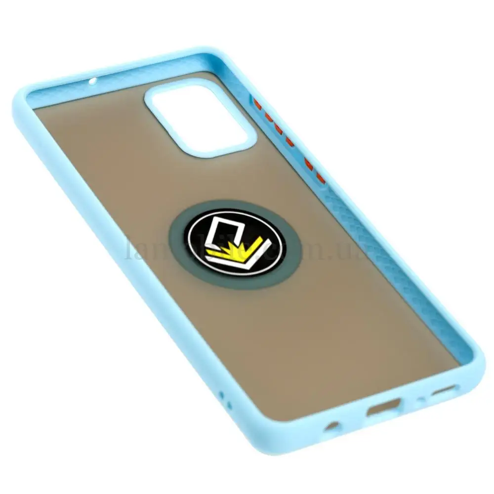Чохол для Samsung Galaxy A71 (A715) LikGus Edging Ring бірюзовий