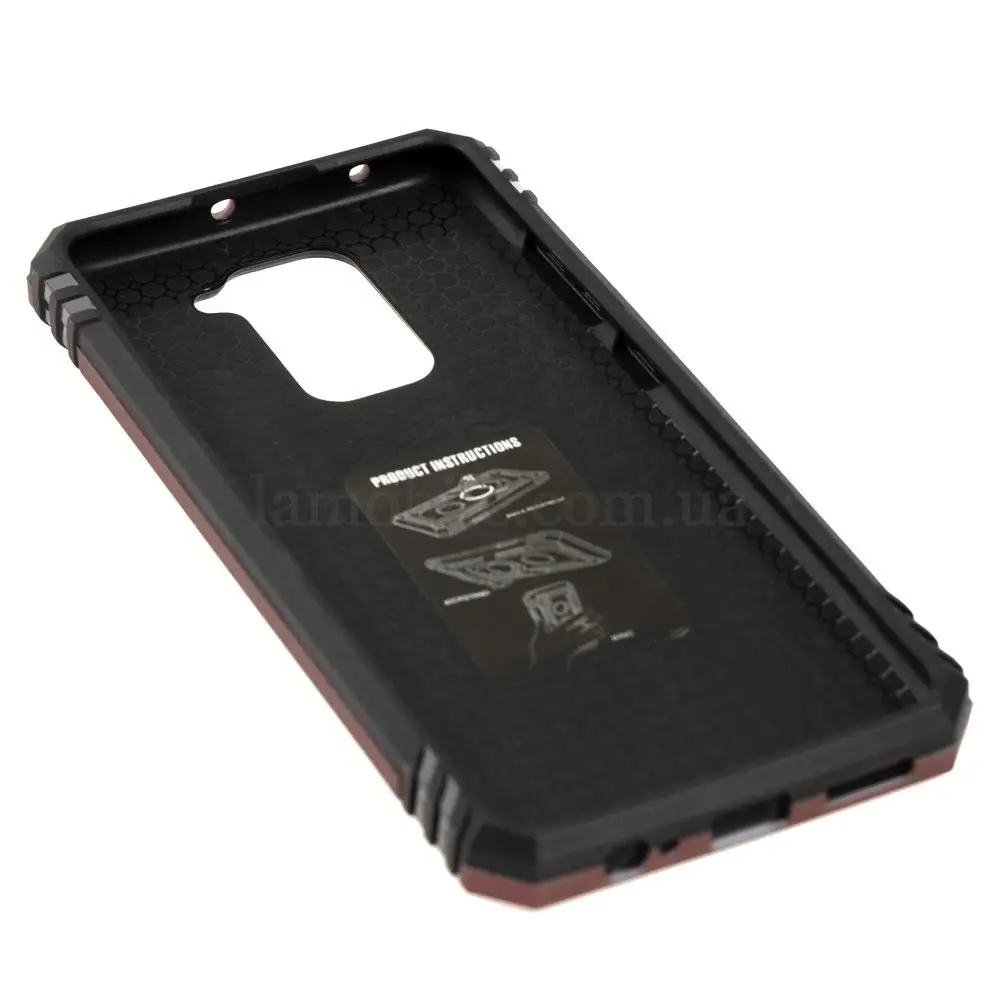 Чохол для Xiaomi Redmi Note 9 Serge Ring ударостійкий бордовий