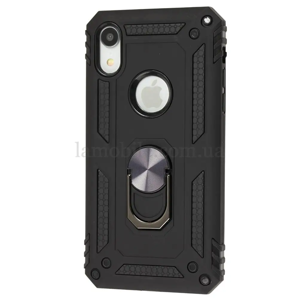 Чехол для iPhone Xr Serge Ring ударопрочный черный