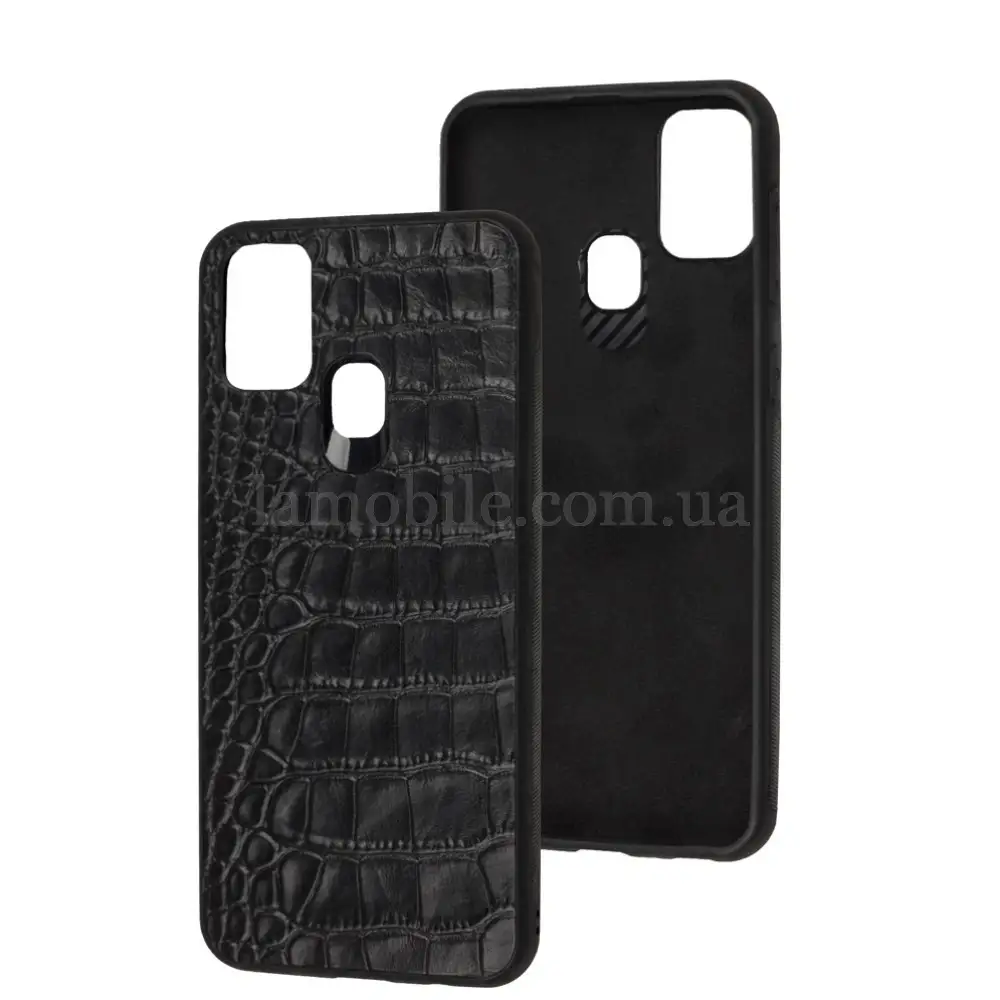 Чохол для Samsung Galaxy M31 (M315) crocodile чорний
