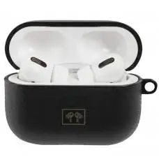 Чохол для AirPods Pro Leather Type black