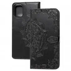 Чехол книжка для Samsung Galaxy M51 (M515) "Art с визитницей" черный